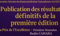AA-HJF : Publication des résultats définitifs de la première édition du Prix de l’Excellence – Président Mamadou Badio CAMARA  AA-HJF : Publication des résultats définitifs de la première édition du Prix de l’Excellence – Président Mamadou Badio CAMARA