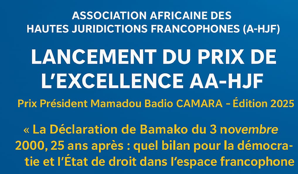 Report de la date limite de dépôt des dossiers – Prix de l’Excellence « Président Mamadou Badio CAMARA »